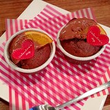 バレンタイン★ミックス粉で簡単オレンジチョコケーキ